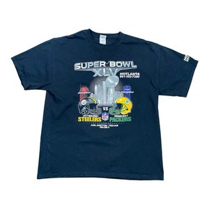 NFL Super Bowl XLV T-Shirt Herren XL Pittsburgh Steelers Green Bay Packers - Bild 1 von 6