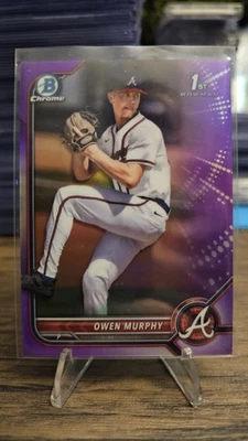 2022 Bowman Draft Chrome 1st Owen Murphy Purple Refractor /250 RC #BDC-145 🔥🔥 - Image 1 of 2