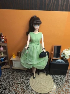 Conjunto Clon Barbie De Colección - Pufy Vestido Capa Gasa, Cartera, Bombas + - Imagen 1 de 24