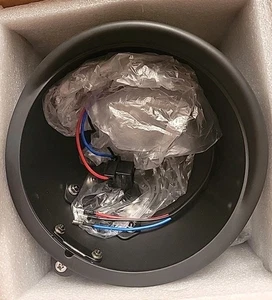 Motorcycle 5.75" Round Headlight Bucket Housing with Visor 5 3/4 Inch LED  - Bild 1 von 1