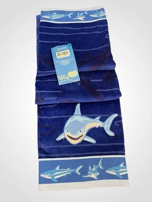 Toalla de playa Target 3-D Shark 34"x63" azul 100 % algodón 2008 nueva con etiquetas Foto 1 de 4