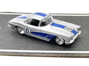Loose Hot Wheels Vintage Racing Club '62 Corvette (silver) CUSTOM WHEEL SWAP - Picture 1 of 5