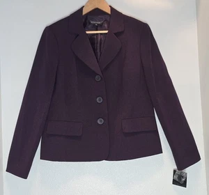 Kasper einreihige Damenanzugjacke lila Größe 14 neu mit Etikett - Bild 1 von 6