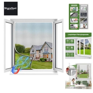 Zanzariera Finestra Magnetica, Fai da Te 150x180 cm Protezione Insetti Finestra con... - Foto 1 di 10