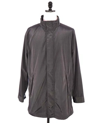 $1,195 ARMANI COLLEZIONI - "Water Repellent" Gray HOOD Jacket Coat - 44 US - Image 1 of 4