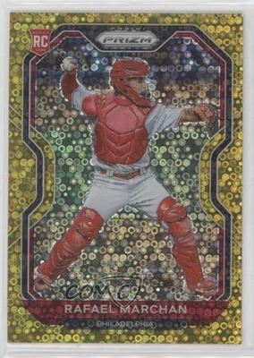 2021 Panini Prizm Tier II Gold Donut Circle /10 Rafael Marchan #151 Rookie RC - Image 1 of 2