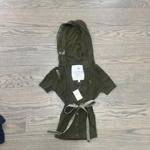 Abercrombie &Fitch vintage hooded S/S cardigan sweater green size Small - Picture 1 of 9