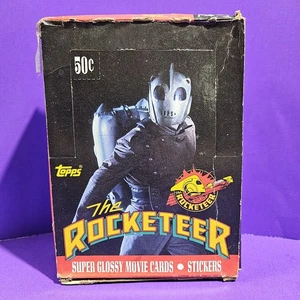 NEU VTG Wachsbox 1991 THE ROCKETEER Film Super Glossy Karten 36 versiegelte Wachspackungen - Bild 1 von 15
