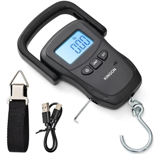 Rechargeable Luggage Scale, Digital Portable Bag Scale for Travel, Suitcase Weig - Picture 1 of 12