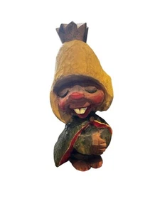 Vintage Henning Carved By Hand Troll Norwegian Folk Art - Picture 1 of 8