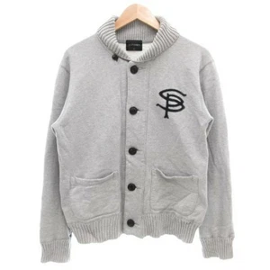 Softnet Sophnet. Sweat jacket blouson shawl color logo M gray GV shoulder Used 6 - Picture 1 of 6