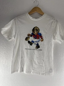Boy’s Polo Ralph Lauren Polo Bear Cotton Tee Size L (14-16) White - Picture 1 of 17