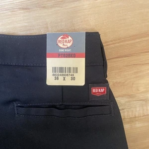 Red Kap Black Work Pants New With Tags 36x30 - Picture 1 of 9