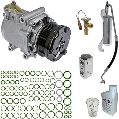 Compresor de aire acondicionado Omega para Lincoln Aviator 2003 2004 2005 con kit de reparación de aire acondicionado Foto 1 de 2