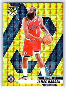 2024-25 Panini Mosaic #42 James Harden Reactive Yellow Mosaic Clippers - Picture 1 of 2