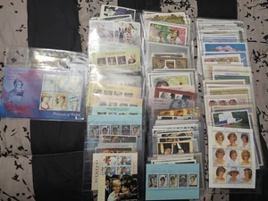 Lot 120 verschiedene alte Prinzessin Diana Briefmarken mit Echtheitszertifikat - Bild 1 von 4