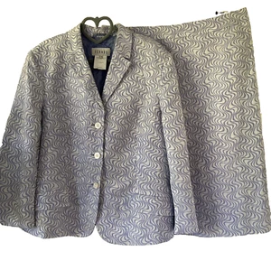 🙂LOUIS FERAUD ~ Luxus Seide/Leinenmischung Fliedermix Rock & Jacke Anzug Gr.18 🙂 - Bild 1 von 11