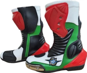 MV Agusta | Motorcycle Motorbike Racing | Leather Boots Shoes - Picture 1 of 2