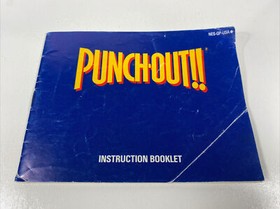 Punch-Out!! Manual de instrucciones original NES Nintendo solo Little Mac