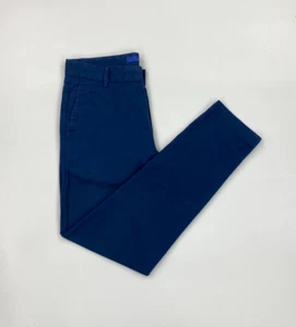 Pantalone Uomo Blu Navy Raggi W31 L28 Costruisci A Leggero Sharps Elasticizzato B/C - Foto 1 di 16