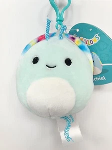 Squishmallows Michiel The Tie Dye Snail Clip On 3.5" NWT - Picture 1 of 4