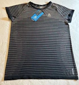 Sport-T-Shirt Odlo Ceramicool Pro. Damen XS schwarz Space Dye neu mit Etikett! BLACKCOMB. - Bild 1 von 11