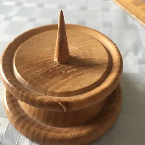 Kerzenständer Holz gedrechselt Kerzenhalter Handarbeit lackiert Spieß Klein - Bild 1 von 7