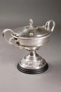 T-RA-3 Deckelterrine Deckel Terrine mit Schlangenhenkel, Klassizismus * - Picture 1 of 1