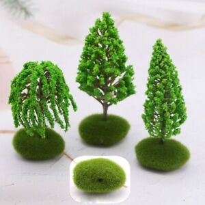 Natural Green Fake Trees Bonsai Figurine  Miniatures Micro Landscape