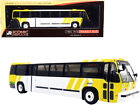 1999 TMC RTS Transit Bus #164 Downtown Dallas "Dart" blanc et jaune "The Vi...