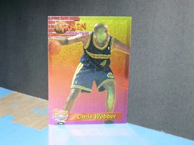 1994-95 TOPPS FINEST #9 CHRIS WEBBER MAIN ATTRACTION - GOLDEN STATE WARRIORS 323 - Image 1 of 2
