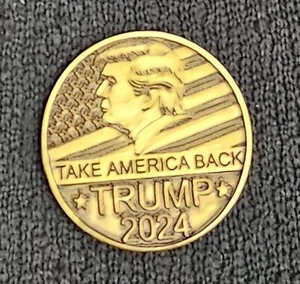 2024 Donald Trump "Take America Back" 40mm Brass Coin - Picture 1 of 3