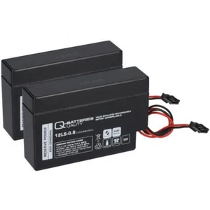 2x Q-Batteries 12LS-0.8 12V 0,8Ah AGM Blei-Vlies Akku Heim & Haus - Bild 1 von 10