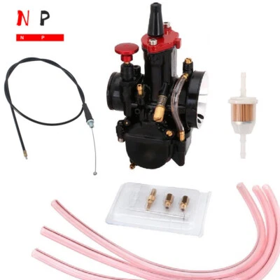 For 30mm Motorcycle Carburetor Racing Part Replacement Carb PWK + Throttle Cable - Image 1 of 4