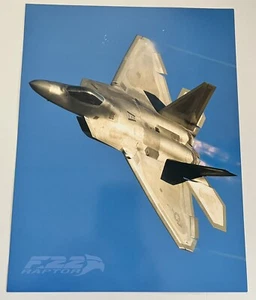 An F-22 Air Force Fighter Facts Hero Card 8x10” Langley Air Force Base - Picture 1 of 4