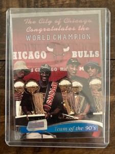 1997-98 Stadium Club Team of the 90's Michael Jordan Scottie Pippin Dennis Rodma