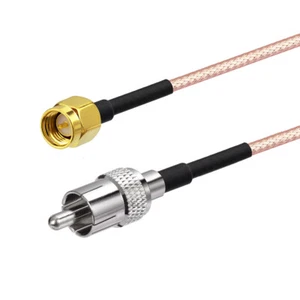 10FT RF RG316 LOW LOSS COAX Cable RCA Male TO SMA Male Connector RF Pigtail 3m - Picture 1 of 5