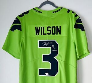 Russell Wilson Signed "SB 48 CHAMP" Seattle Seahawks Nike NFL Jersey FANATICS