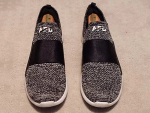 APL Techloom Bliss Men's White Black Knit Slip On Low Top Sneakers Size 11 - Picture 1 of 6