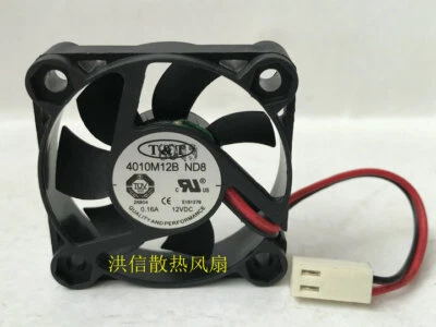 1 PCS   T&T   Fan  4010M12B ND8  DC12V 0.16A  4010  4CM  2 Pin  Axial fan - Image 1 of 4