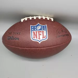 Wilson "The Duke" NFL Replica Football Silver Logo Roger Goodell FULL Size - Bild 1 von 4