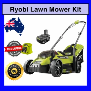 Ryobi 18V ONE+ 4.0Ah 33cm Cordless Electric Lawn Mower Kit RLM18X33S40 AUS - Picture 1 of 11
