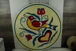 2 Vintage Hex Schilder Pennsylvania Dutch 15,5" handbemalt/bedruckt? - Bild 1 von 4