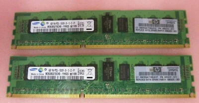 Samsung M393B5270CH0-YH9Q5 605312-071 8GB 2x4GB PC3-10600 DDR3 ECC CL9 240P RAM - Image 1 of 4