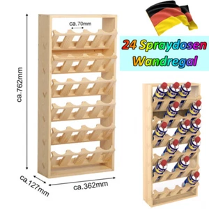 Holz Spraydosen Halter 24-fach Dosenhalter Wandregal Lochwand Werkstatt Graffiti - Bild 1 von 20