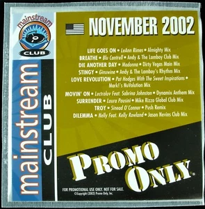 NUR PROMO ""MAINSTREAM CLUB NOVEMBER 2002" DJ PROMO CD COMPILATION 9 TRKS *NEU* - Bild 1 von 3