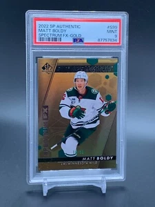 2022-23 SP Authentic Future Watch Spectrum FX Gold S-99 MATT BOLDY PSA 9 #/50 - Picture 1 of 2
