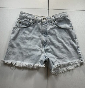 Vintage Levi’s 37950 Cut Off Shorts Women’s 9 White Orange Tab High Rise USA - Picture 1 of 11