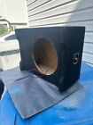 Single 10 Inch Slot Ported Vented Car Audio Subwoofer Box Sub Enclosure - 10In