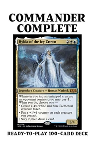 Hylda of the Icy Crown TAPPING ENEMY CREATURES Magic MTG Custom Commander Deck - Picture 1 of 9